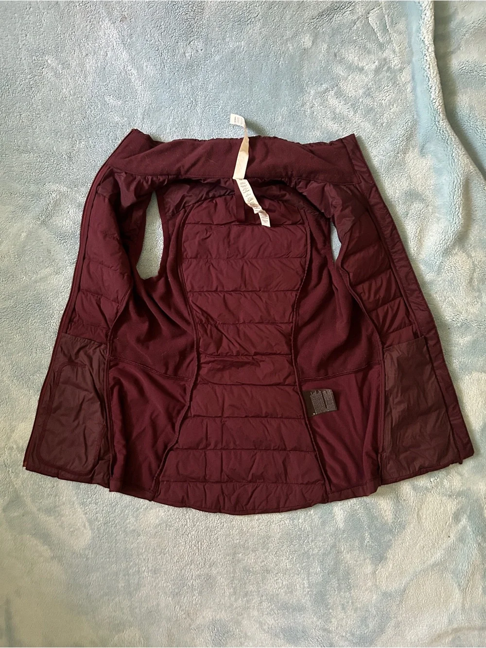 Lululemon wine burgundy zip up athletica vest